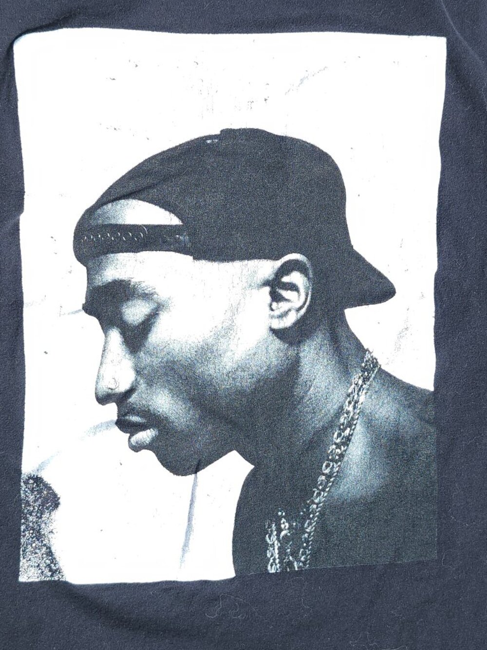 2PAC BRAVADO T-Shirt Size XXL Tupac Shakur Black and White Photo